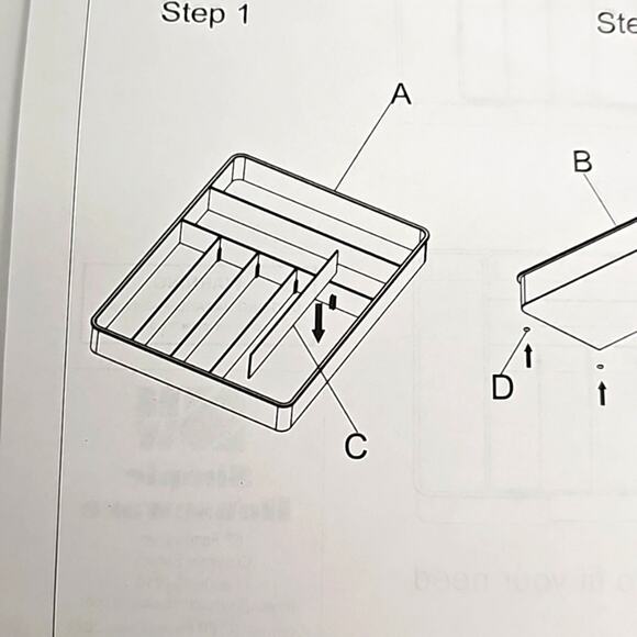 Simple Houseware Expandable Kitchen Drawer Flatware Organizer Black (NWOB) - Picture 8 of 10